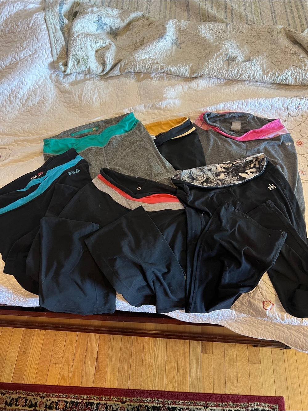 Multiple Women's Mixed Active bootcut yoga tights  6 total